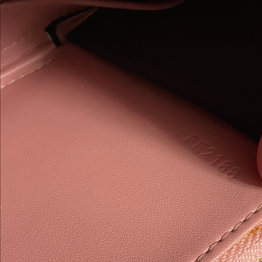 Celine Blush Leather Wallet with Gold Accent - Picture 5 of 8